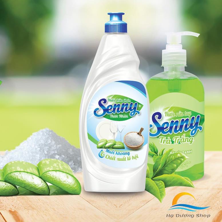 Nước rửa chén Senny 3.8kg muối khoáng và tinh chất lô hội (Hàng chính hãng)