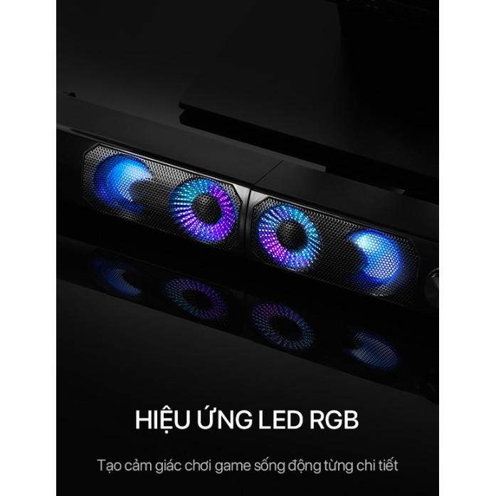 Loa Thanh SOUNDBAR ROBOT RS300 Kiểu Dáng Gaming - Hiệu ứng LED RGB - Công suất lớn 6W - BẢO HÀNH 12 THÁNG