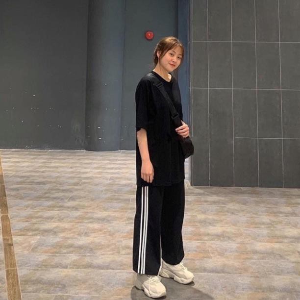 SET ÁO THUN TRƠN + QUẦN 3 SỌC