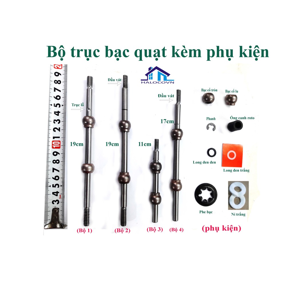 Bộ trục bạc quạt các loại kèm phụ kiện _ loại tốt