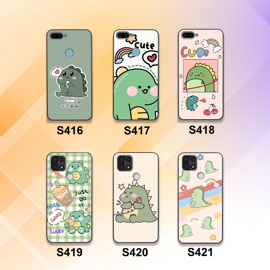 Ốp lưng Oppo A12 - A15 in hình khủng long cute