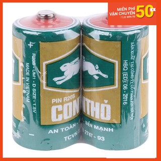 Vỉ 2 pin con thỏ cỡ đại an toàn bền bỉ