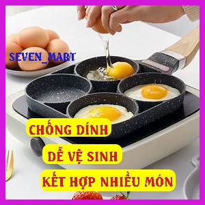 Chảo Đá Chống Dính Chia 4 ô Chiên Rán Nhiều Món