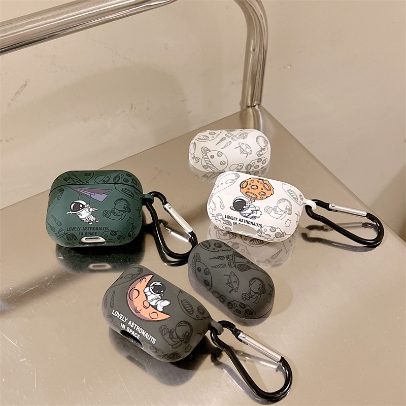 Vỏ Bảo Vệ Hộp Sạc Tai Nghe Lenovo LP40 Mềm Hình SpongeBob Và Phi Hành Gia Dễ Thương