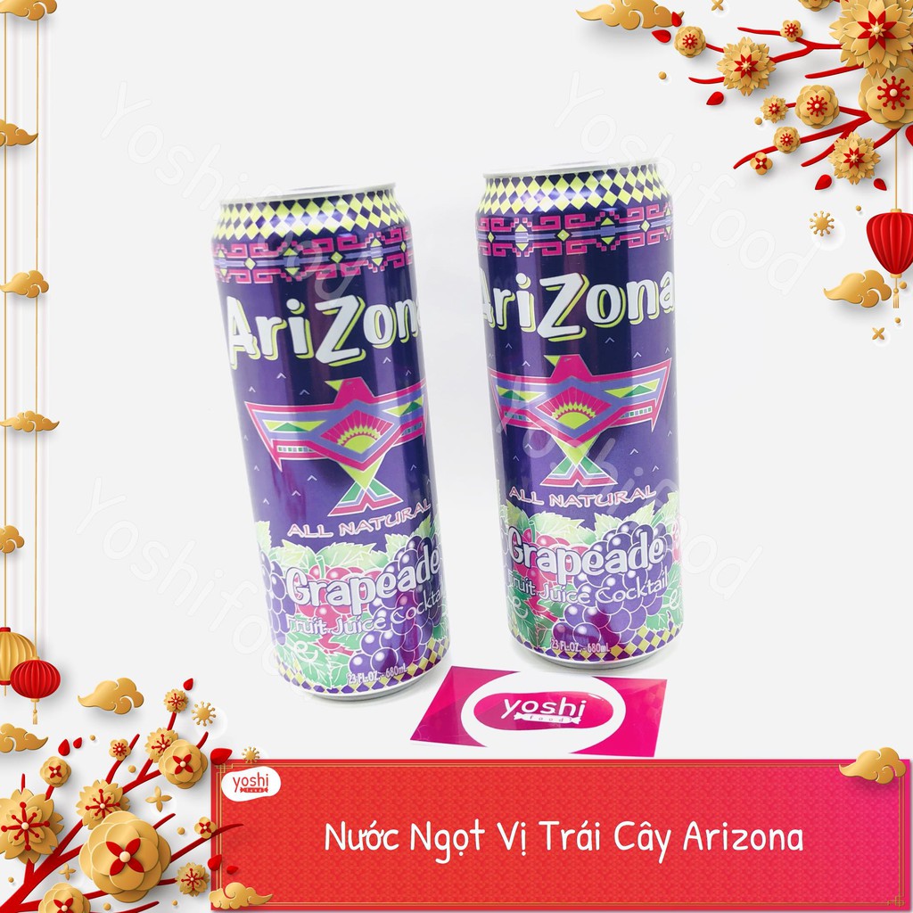 [9 Vị] Nước Ngọt Vị Trái Cây Arizona 680ml - Mỹ