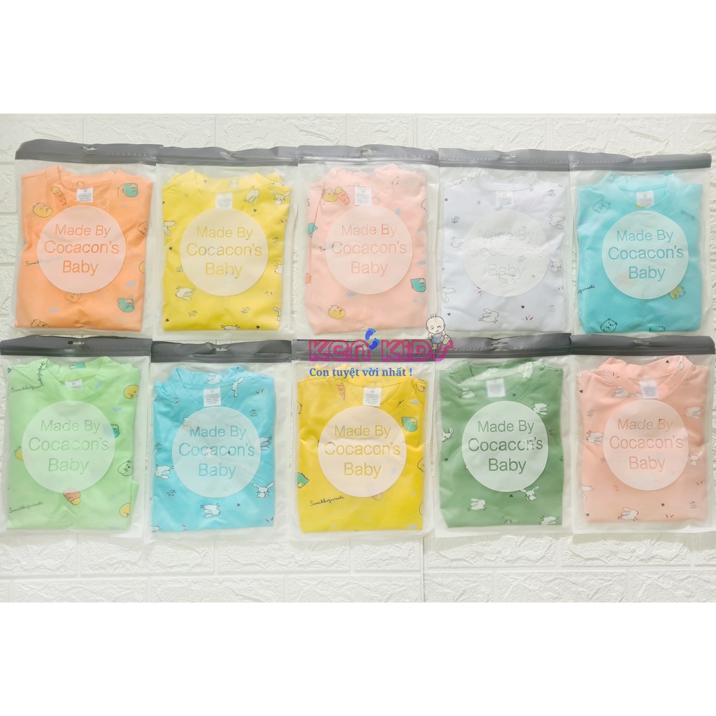 COMBO 5 Bộ dài thun cotton chất đẹp cho bé trai / bé gái (6-14kg) - Cocacon's