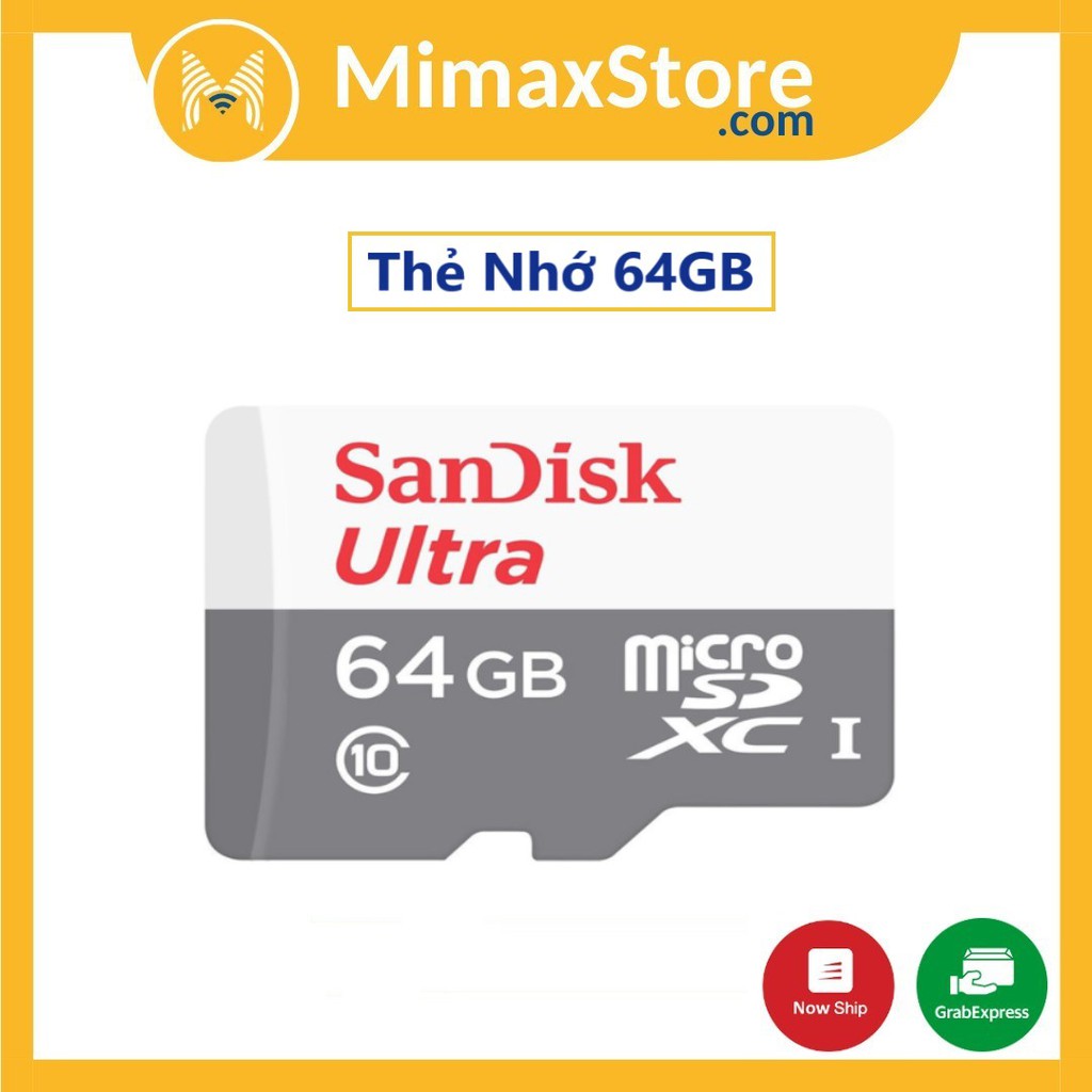 Thẻ Nhớ SanDisk 64GB Class 10 80MB/s - Hàng Chính Hãng | BigBuy360 - bigbuy360.vn