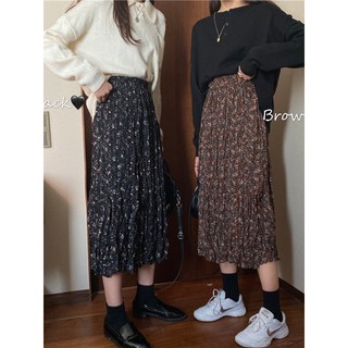 Chân váy MIDI họa tiết hoa [ORDER]