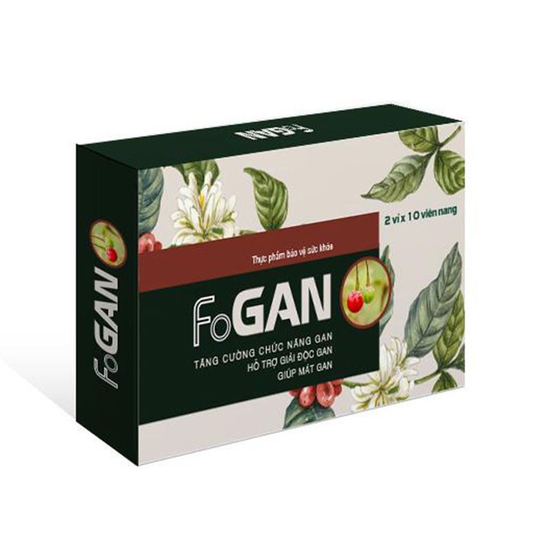 Viên uống Fogan – Hỗ trợ phòng ngừa và hạn chế tổn thương gan do rượu bia gây ra (Hộp 20 viên)