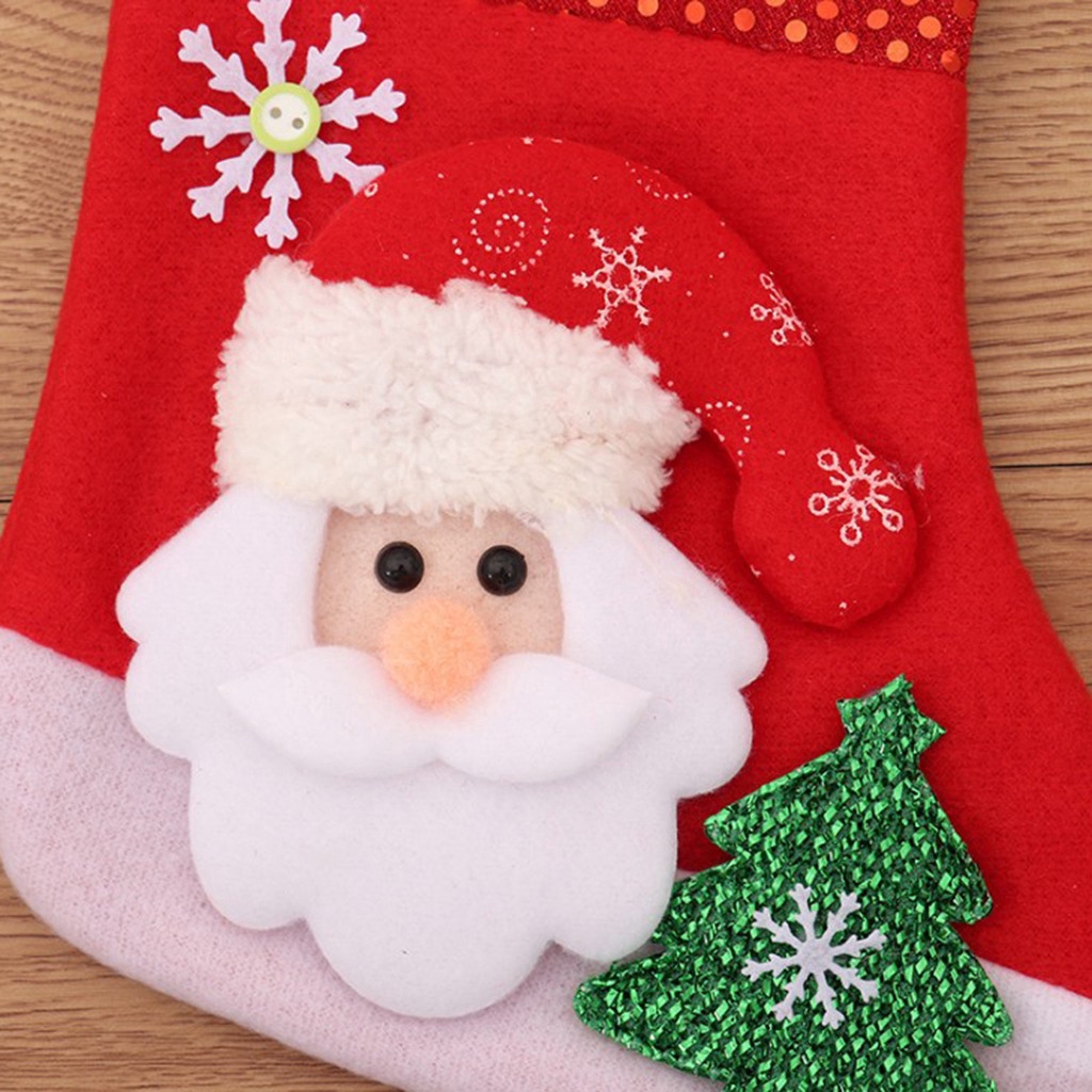 Vớ trang trí cây thông giáng sinh hình ông già noel/tuần lộc độc đáo