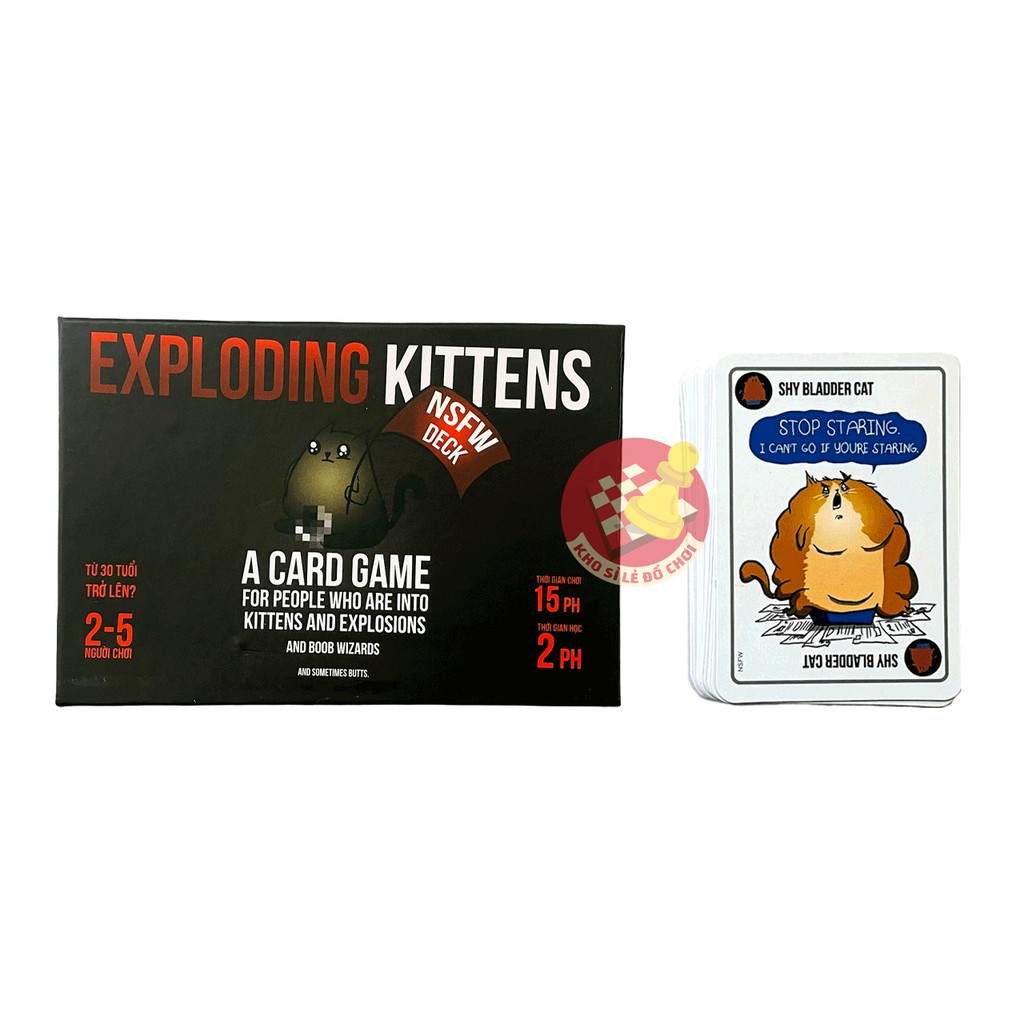 Mèo Nổ 16+ tiếng việt (bản cơ bản) - Boardgame Exploding Kittens