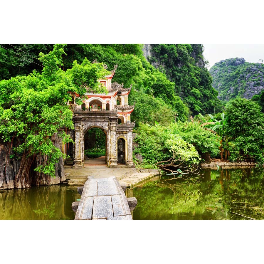 Tranh dán tường CỐ ĐÔ HUẾ 3D dán tường Hồ Gươm Hà Nội 3D rẻ nhất
