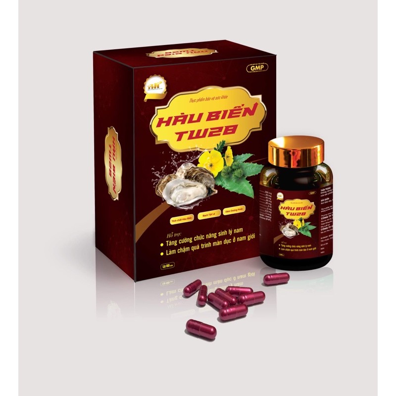 Viên uống Hàu Biển Tw28 - Hỗ trợ tăng cường sinh lý nam, làm chậm quá trình mãn dục ở nam giới
