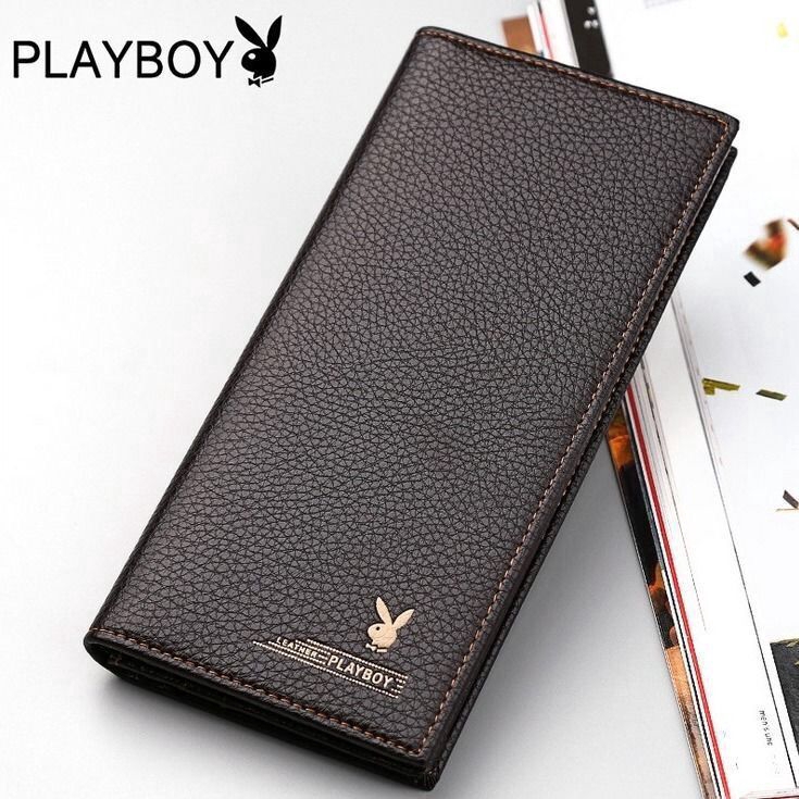 Ví Da Pu PLAYBOY Dáng Dài Mỏng Đa Năng Thời Trang Cao Cấp Cho Nam