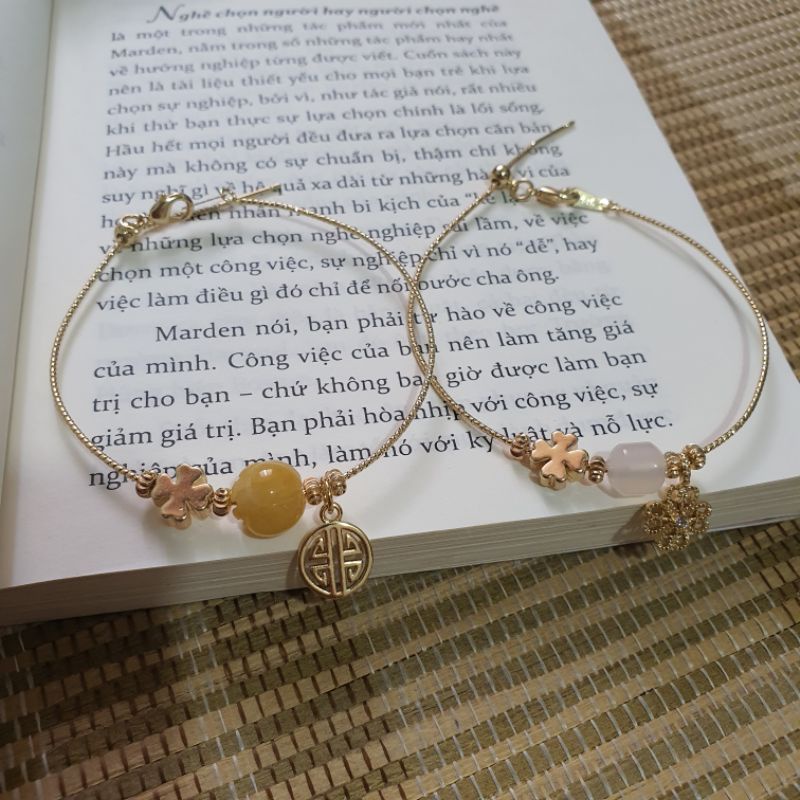 Vòng tay mạ vàng tĩnh điện bền màu - mix mẫu theo yêu cầu của khách