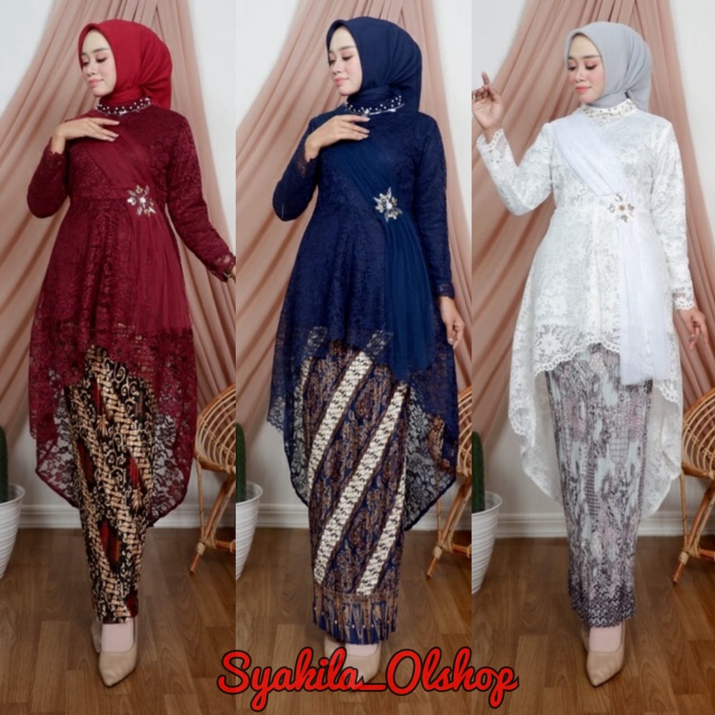 Bộ Áo Blouse Javanese Đính Kim Sa Kiểu Nhật Bản Hiện Đại + Áo Kiểu Javanese Đính Kim Sa / Javanese / Javanese / Javanese / Javanese / Javanese Blouse Javanese / Javanese Bộ Áo Kiểu Đính Kim Sa Phong Cách Nhật Bản