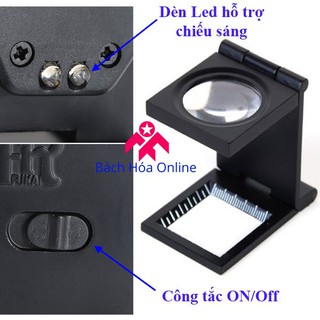 Kính lúp 10x có thước đo