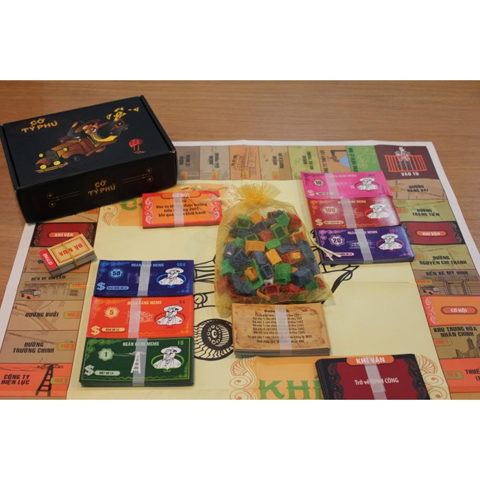 Bộ cờ tỷ phú Việt Nam Boardgame bản dày chính hãng