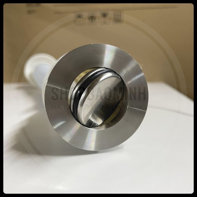 Xi phông lavabo lật nhựa đầu Inox