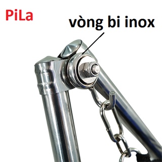 Combo móc vòng bi inox gắn võng