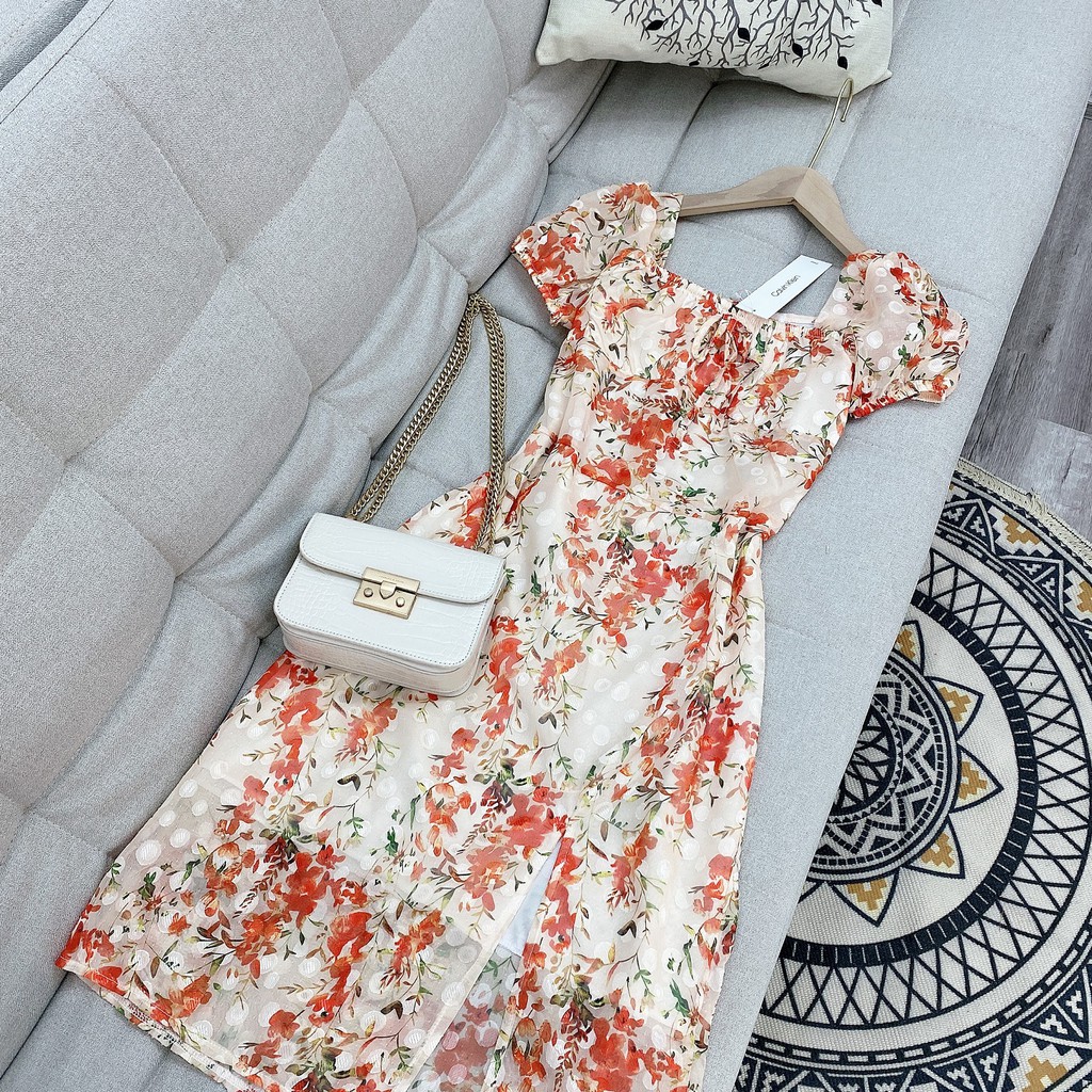 Set đồ nữ cá tính, set váy hoa liền thân đi chơi sang chảnh mùa hè đẹp 8A00168 | BigBuy360 - bigbuy360.vn