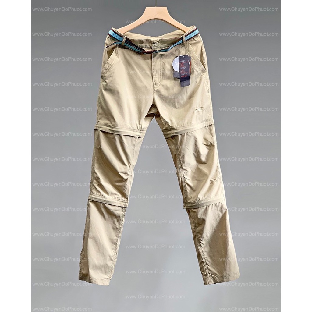 Quần Phượt Leo Núi Hiking Trekking Mau Khô Nối Ống 3 in 1 CVT