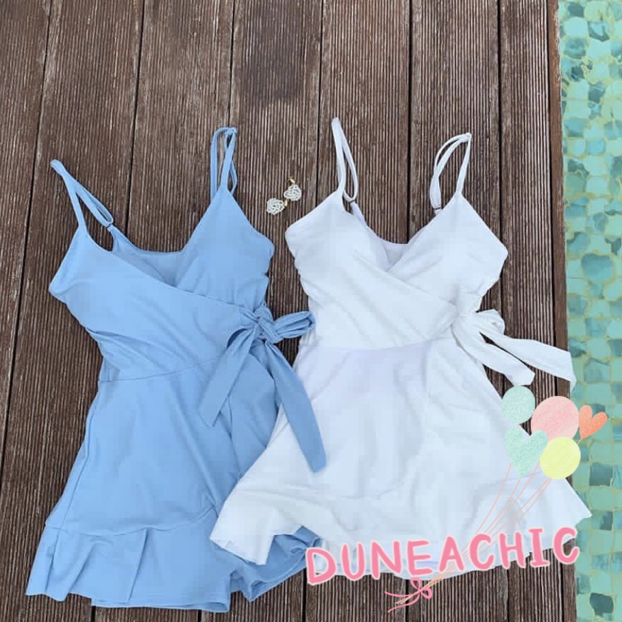 DUNEA Đồ Bơi Một Mảnh Buộc Dây Cổ