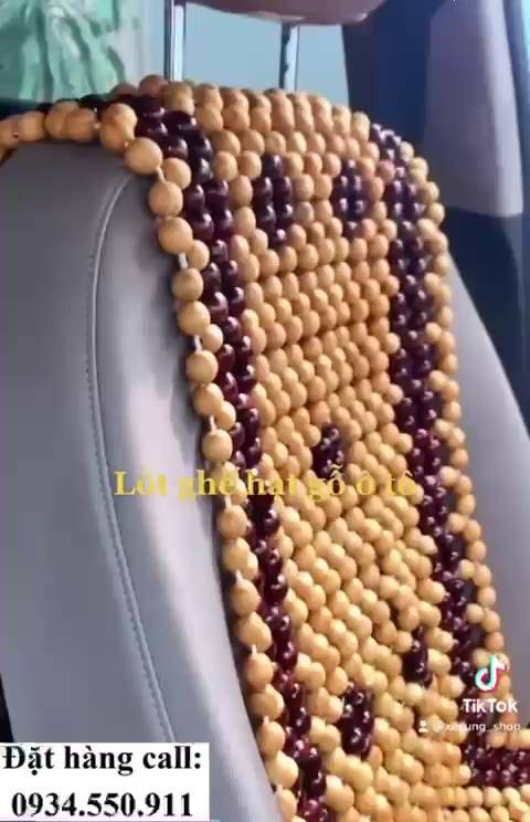 Lót Ghế Ô Tô Hạt Gỗ Thông Họa Tiết Cao Cấp | BigBuy360 - bigbuy360.vn