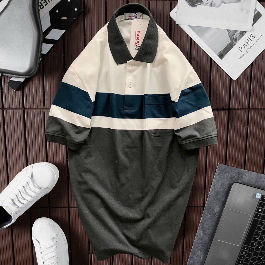 Áo polo nam có túi thun cao cấp from chuẩn thiết kế phong cách sang trọng dành cho Ba | BigBuy360 - bigbuy360.vn