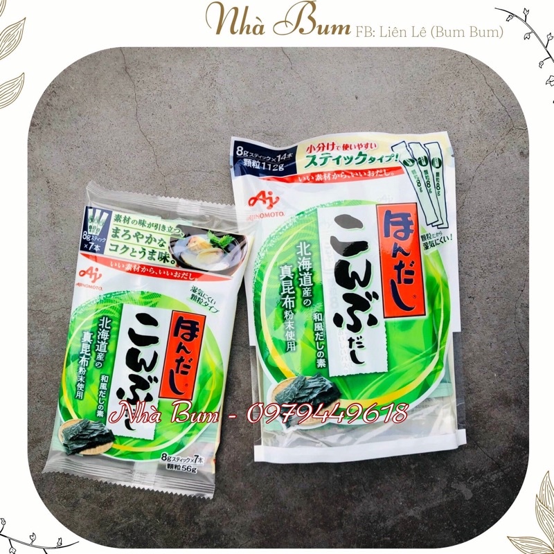 Nêm rong biển Ajinomoto 56g- 112g Nhà Bum Mẹ Bum