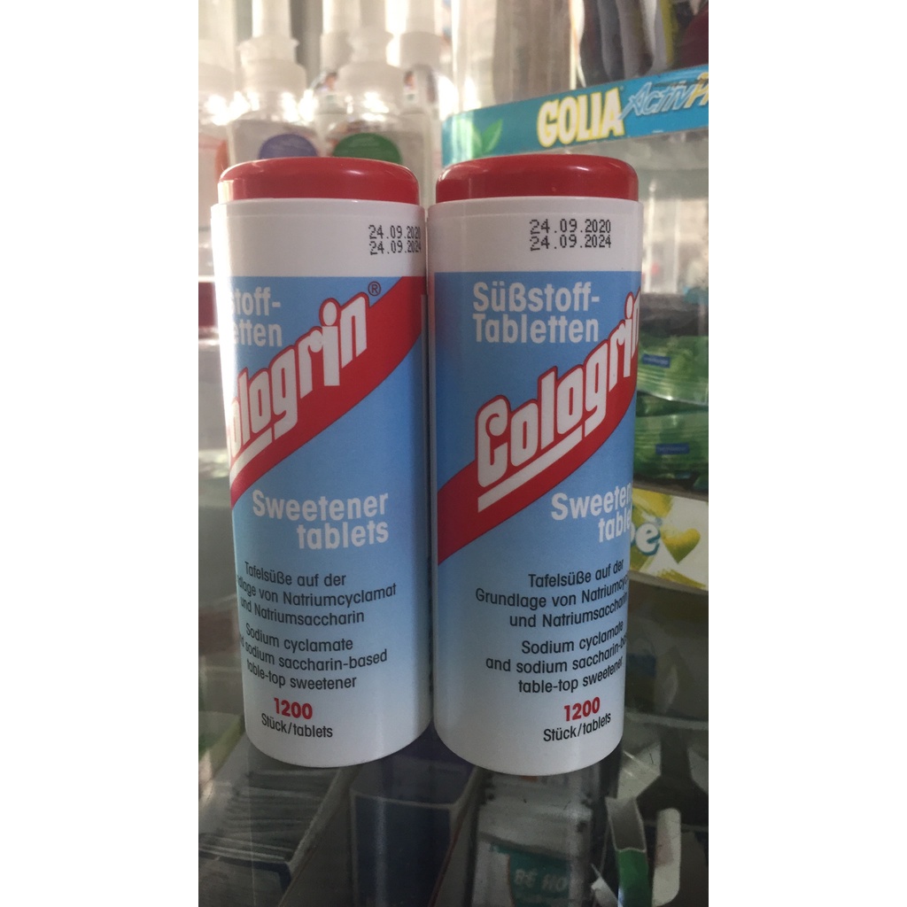 Đường viên Cologrin Sweetener Tablets 1200 viên - Dùng cho người tiểu đường, ăn kiêng