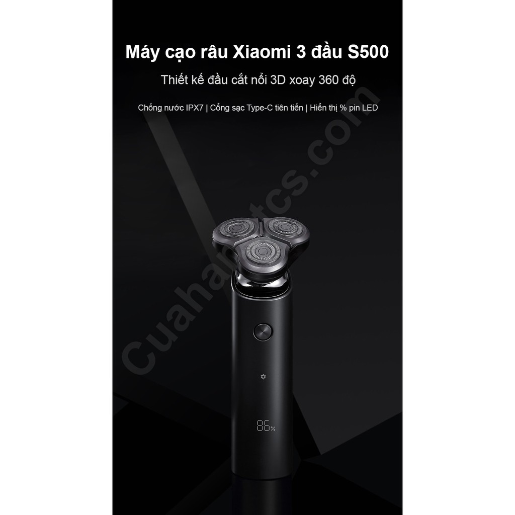 Máy cạo râu S500 3 đầu Xiaomi Máy cạo râu Xiaomi Electric Shaver Mijia chính hãng