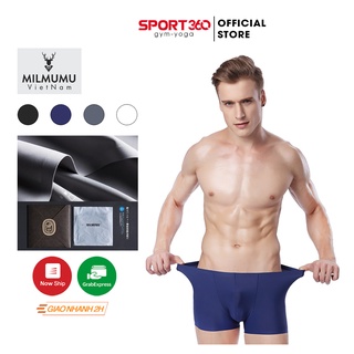 Quần lót nam boxer băng lụa cao cấp không đường may Nhật Bản Milmumu