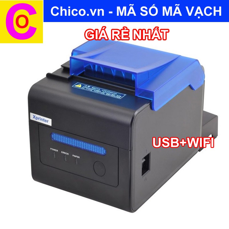 Máy in hóa đơn Xprinter XP-C230H (USB + Wifi) tặng 3 cuộn giấy in hóa đơn Chico.vn