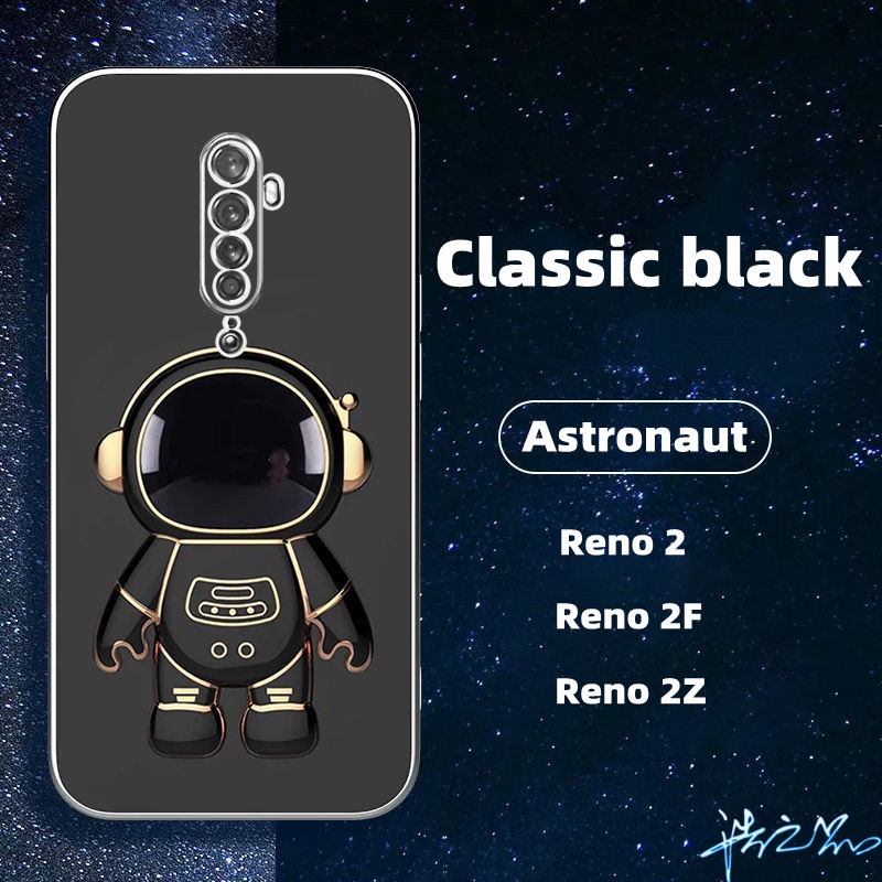 Ốp Điện Thoại Có Giá Đỡ Hình Phi Hành Gia Cho OPPO Reno 2F 2Z 2 Reno 7Z 6Z 7 6 Reno 5 4 3 Casing 2022