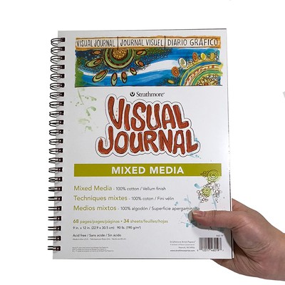 |Order| Sổ vẽ màu nước Strathmore Vísual Journal - Hot Press/Cold Press