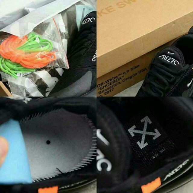 SALE (BẢN ĐẸP) giày thể thao AIR MAX 2017 OFF WHITE black full đen XIÊU HOT