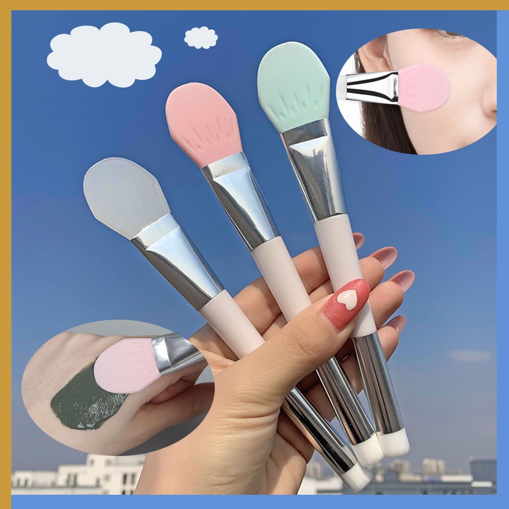 [Hàng mới về] Cọ silicone trang điểm 2 đầu xinh xắn sáng tạo đa dụng DIY