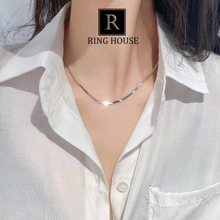 (Titan) N16 Dây Chuyền Choker Nữ Titan Không Rỉ Gỉ Mảnh Phong Cách Retro Đơn Giản