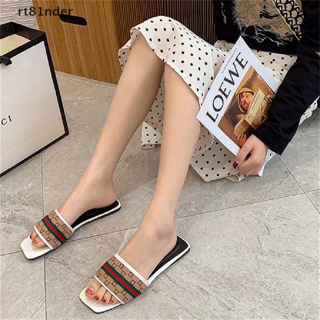 Dép Xỏ Ngón Đế Bằng Họa Tiết Hoa Thời Trang Cho Nữ