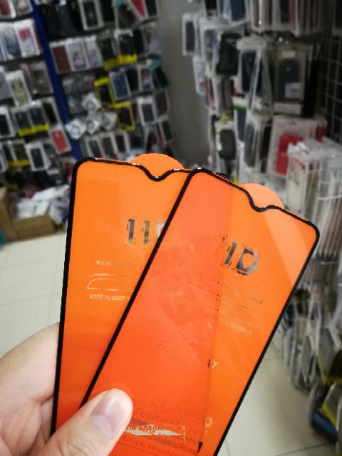 Cường lực 11D Cho Oppo A7 FREESHIP Từ 50k Full màn Full Keo ôm viền 2.5D Đen ( tặng keo chống hở mép )