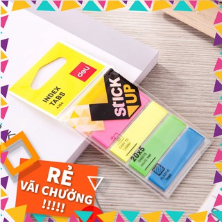 Giấy phân trang deli, hồng/cam/vàng/xanh lá/xanh da trời - 100 tờ/tệp ea10402
