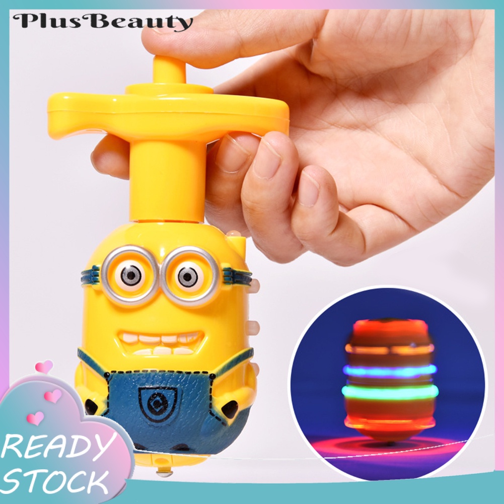 Con quay hồi chuyển hình Minion dễ thương có đèn LED và nhạc cho bé
