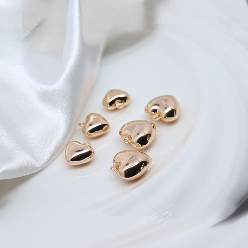 Mặt Dây Chuyền Mạ Vàng 14k Hình Trái Tim Đáng Yêu