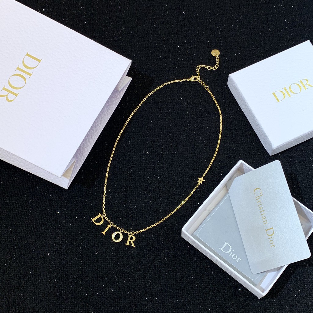 Vòng cổ Dior Thiết Kế Đơn Giản Phong Cách Retro Cho Nữ