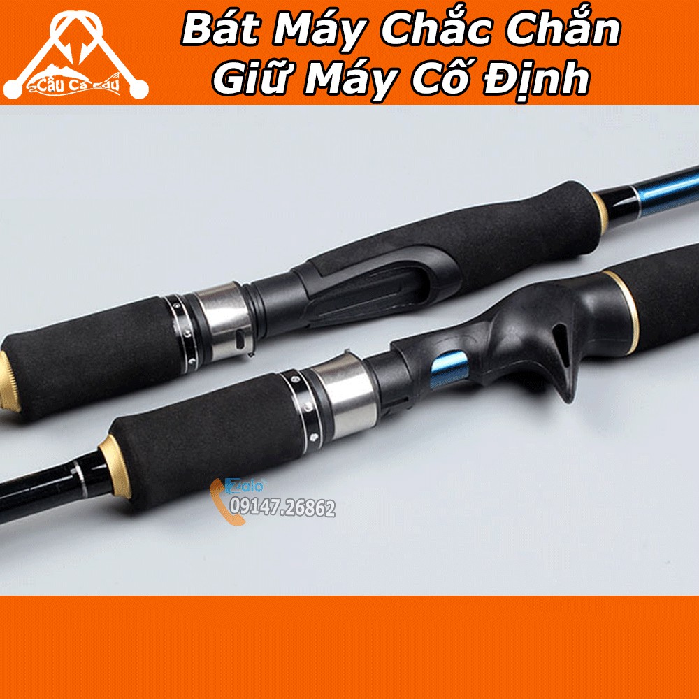 Cần Câu Máy Đứng Lure Bạo Lực 2 Khúc Fishing Catch Siêu Rẻ- Câu Cá E du