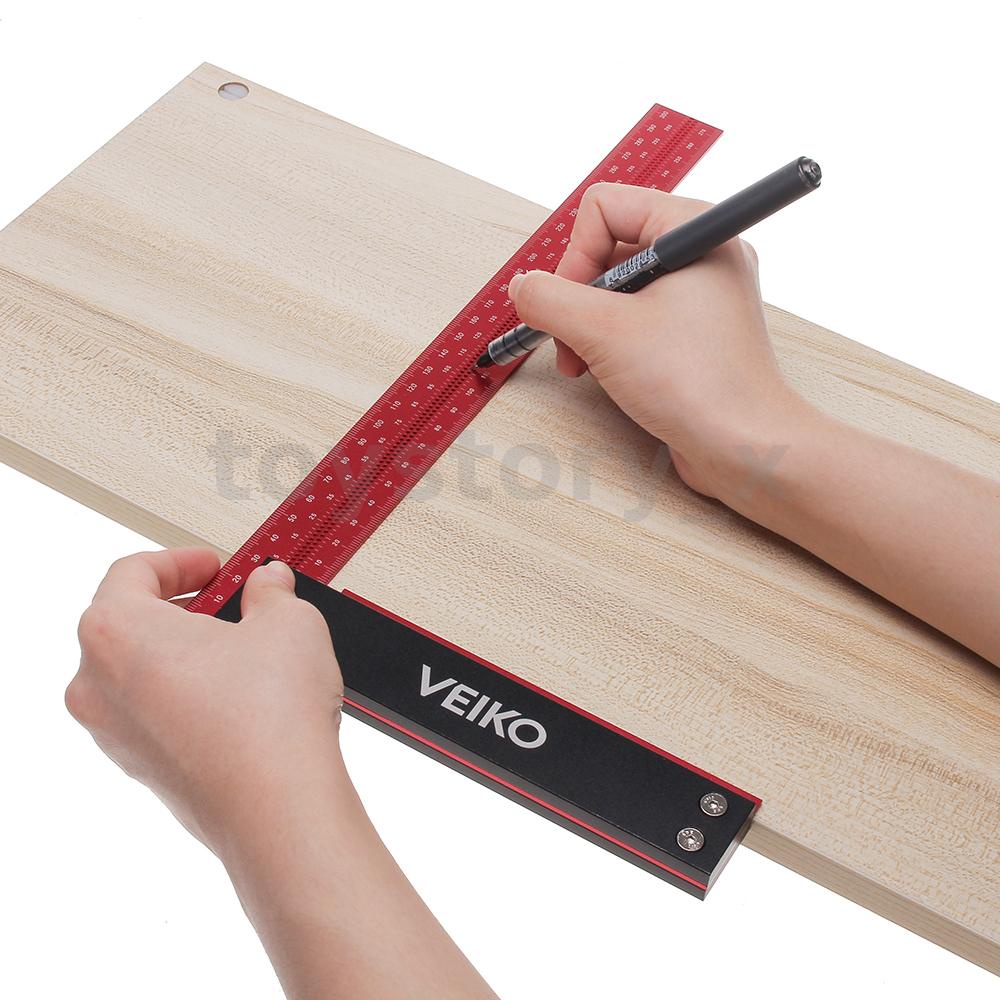 Thước Đo Tốc Độ Bằng Hợp Kim Nhôm Hình Vuông 300mm Tiện Dụng Cho Chế Biến Gỗ