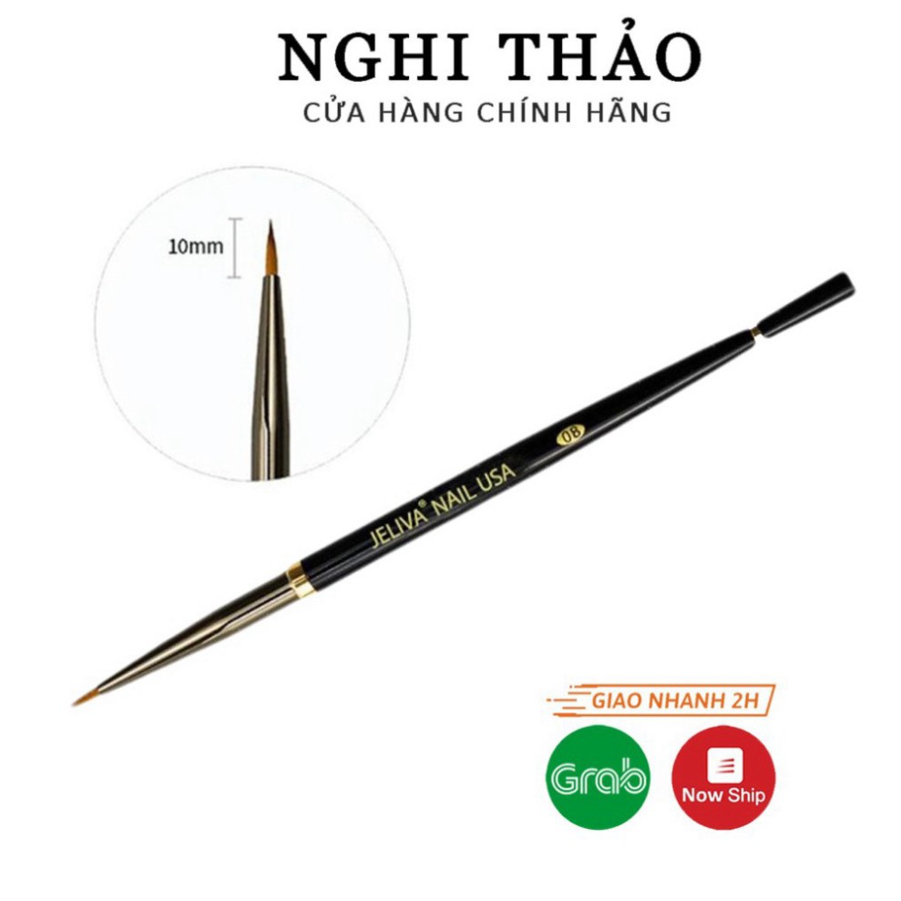 Cọ vẽ màu nước , cọ vẽ móng đầu tròn jeliva O8p