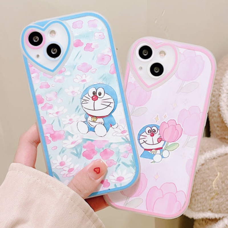 Ốp lưng Hình Hoạt Hình Doraemon Dành Cho iPhone 13 12 11 Pro XS Max 7 8 Plus X XR