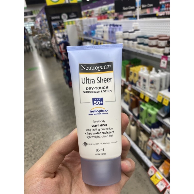 KEM CHỐNG NẮNG NEUTROGENA ULTRA SHEER DRY-TOUCH SUNSCREEN LOTION SPF 50+